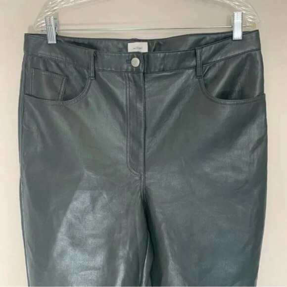 Wilfred  The Melina Pant High-waisted Vegan Leather Black 16 - Picture 10 of 14
